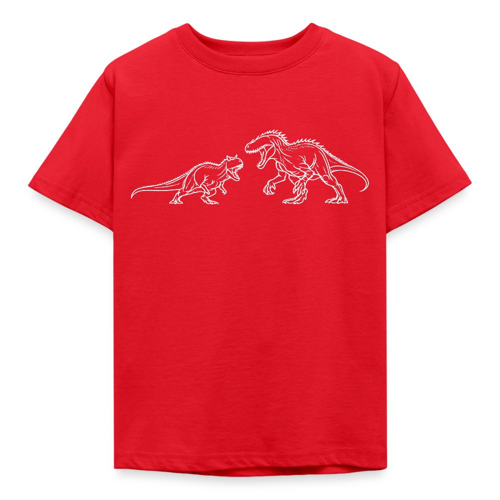Kids' T-Shirt Carno Vs Indominus - red