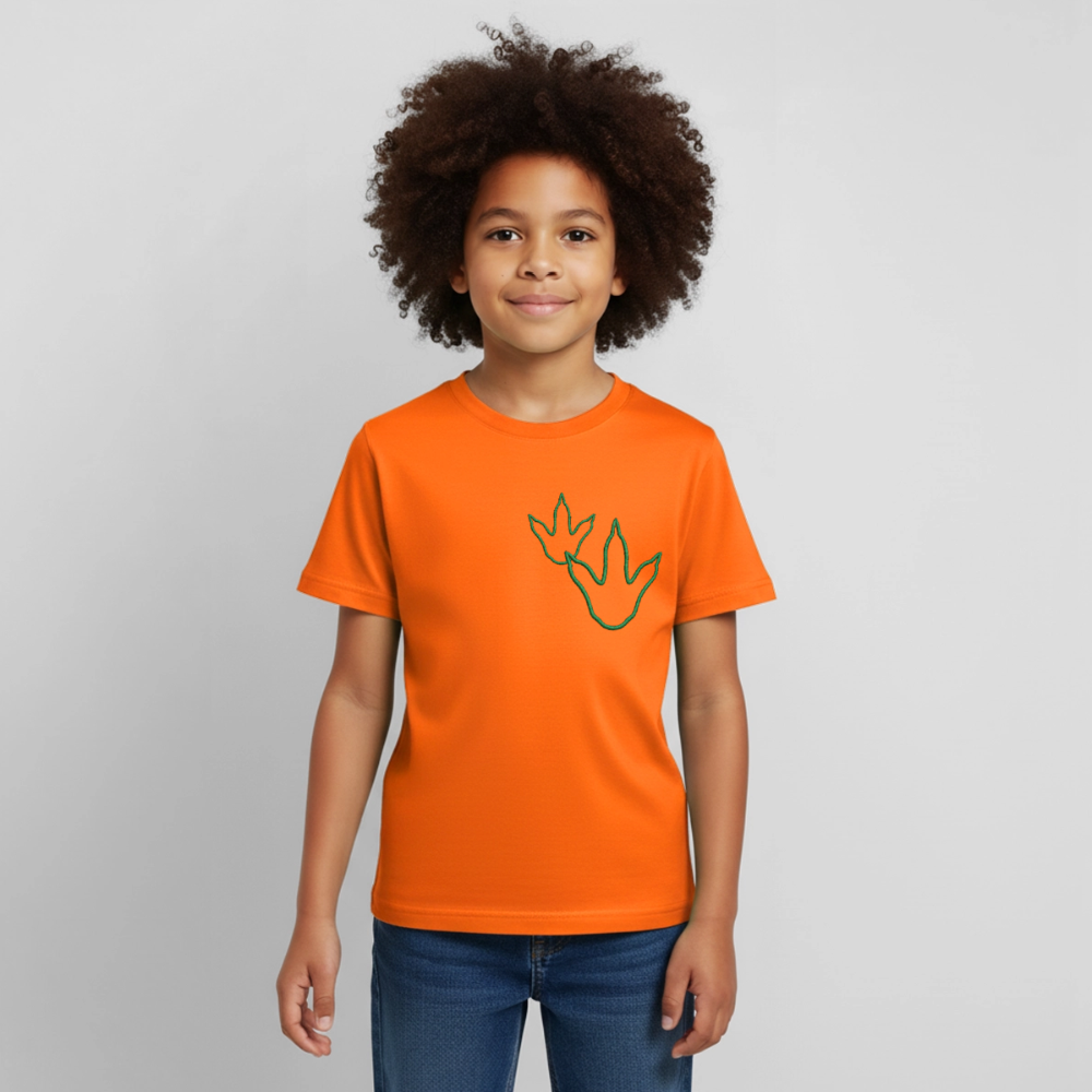 Kids' Footprint T-Shirt - orange