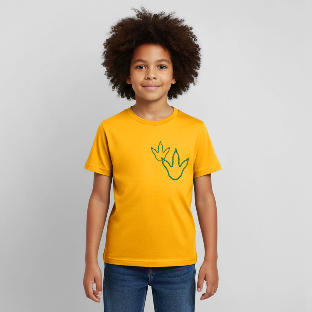 Kids' Footprint T-Shirt - gold