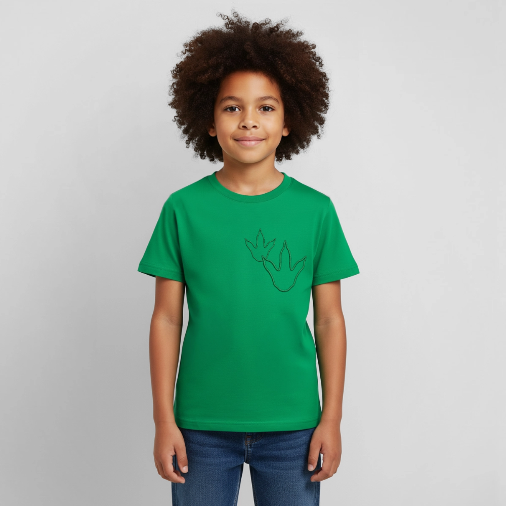 Kids' Footprint T-Shirt - kelly green