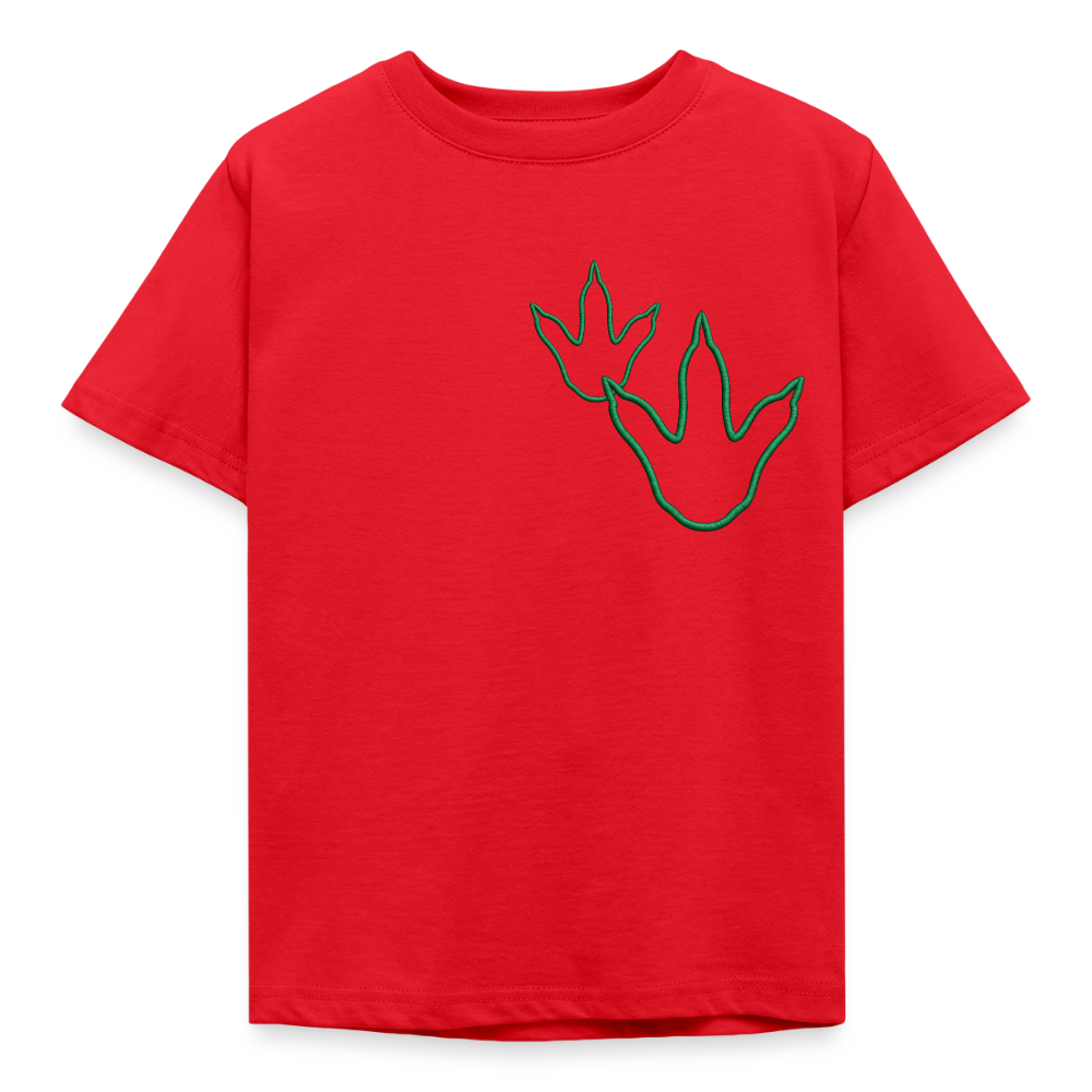 Kids' Footprint T-Shirt - red