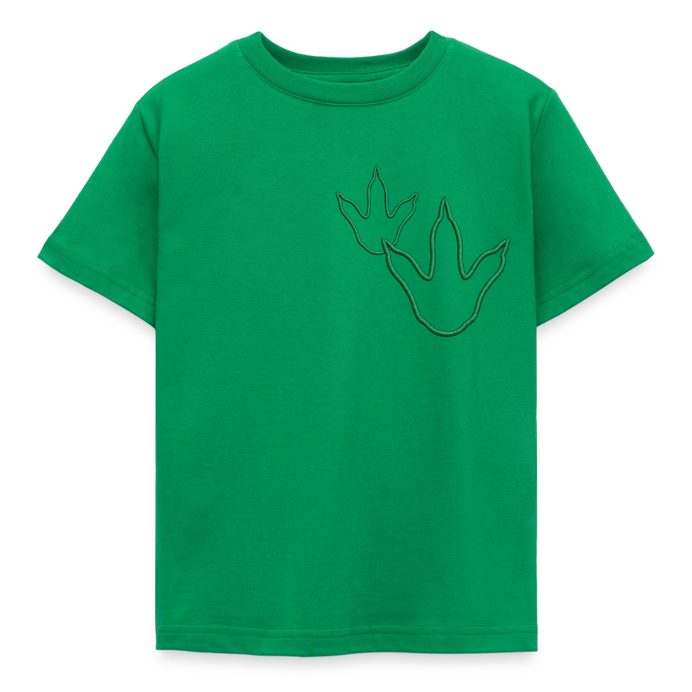 Kids' Footprint T-Shirt - kelly green