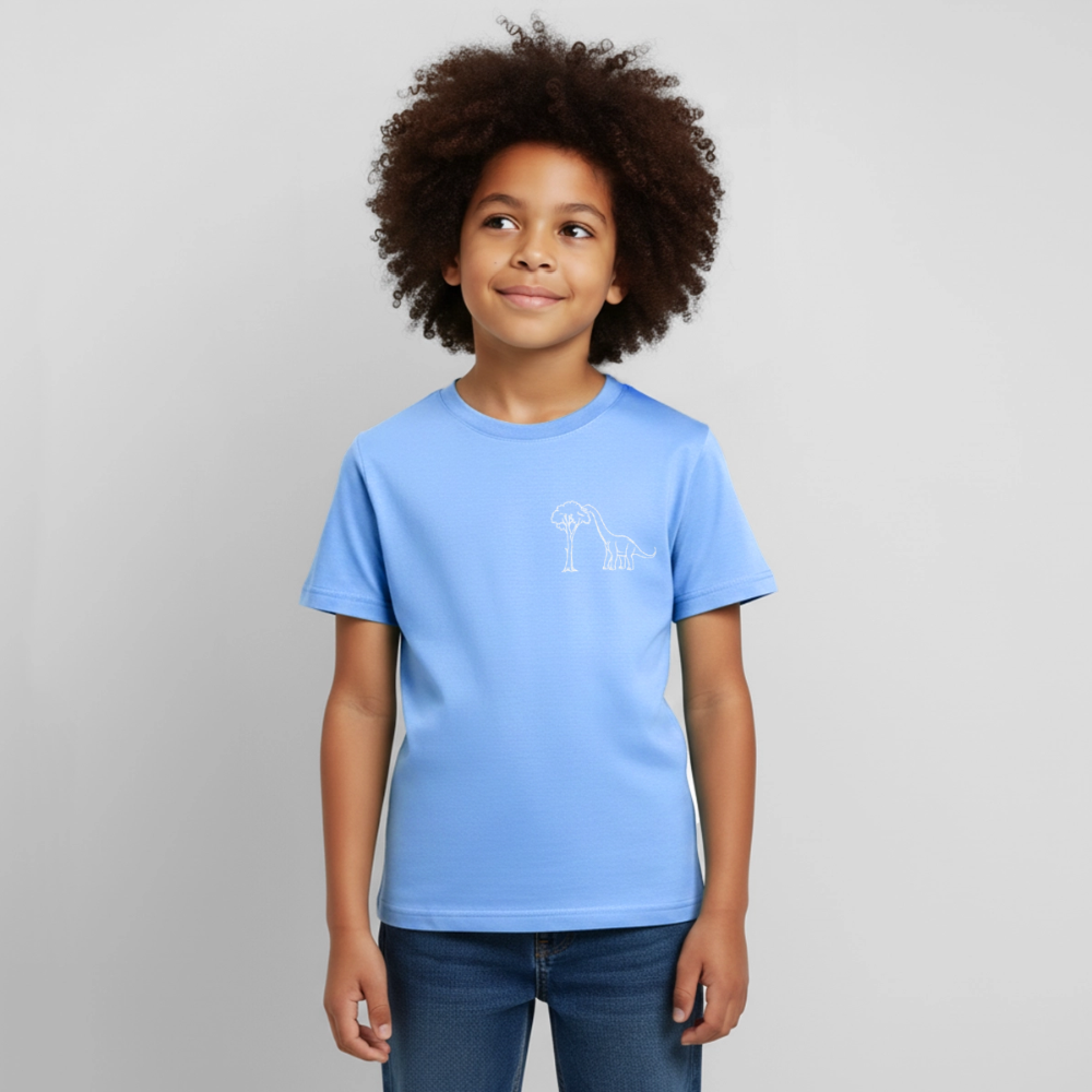 Kids' Dino Veg T-Shirt - sky blue