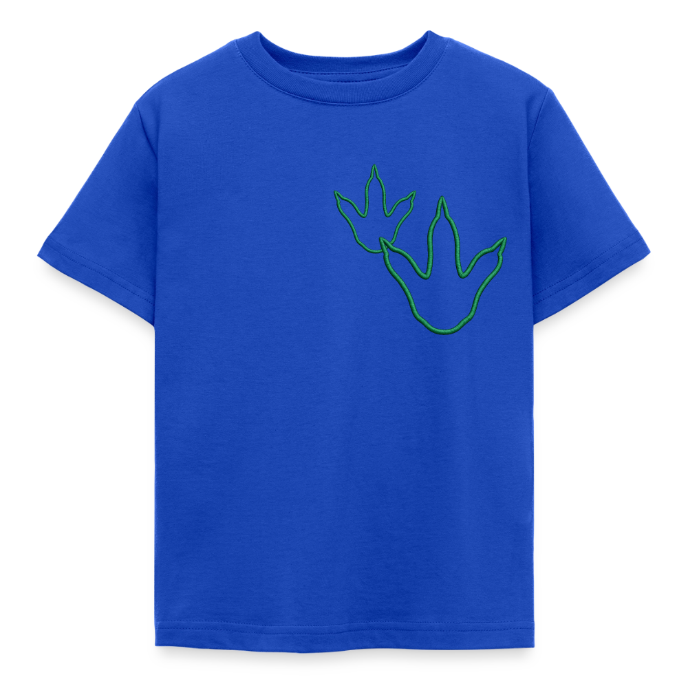 Kids' Footprint T-Shirt - royal blue