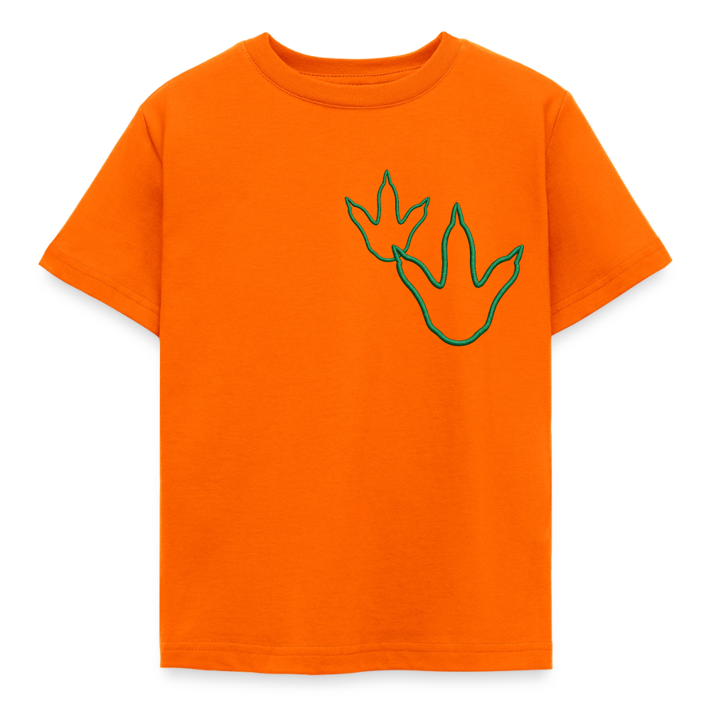 Kids' Footprint T-Shirt - orange