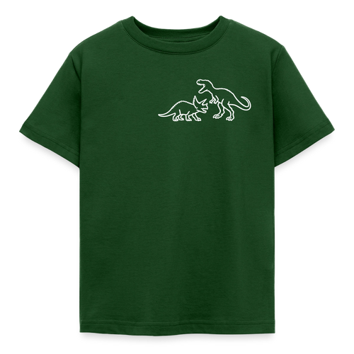 Kids' Dino Tri vs T-rex - forest green