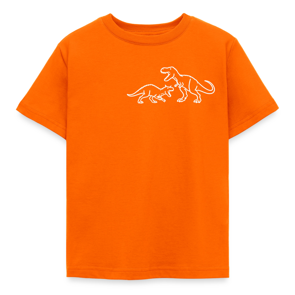 Kids' Carnotaurus vs T-Rex T-Shirt - orange