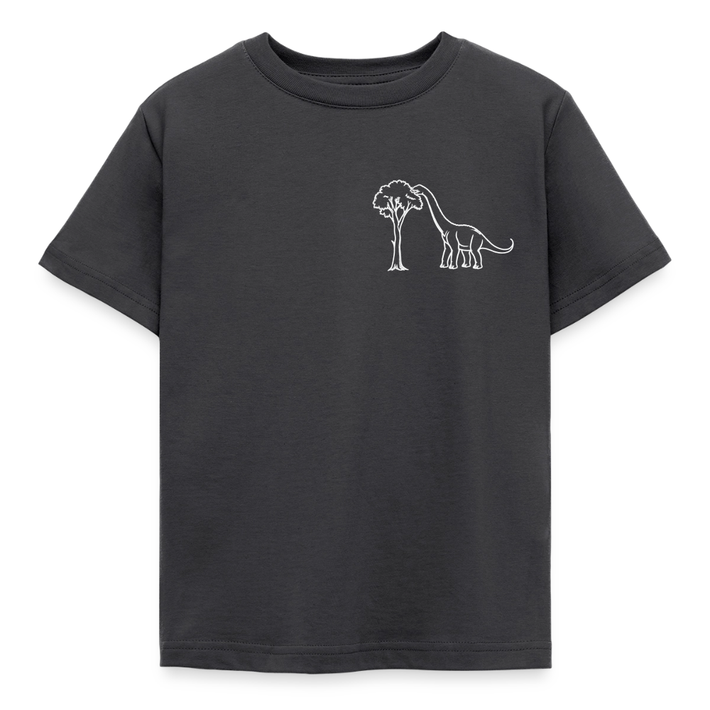 Kids' Dino Veg T-Shirt - dark grey