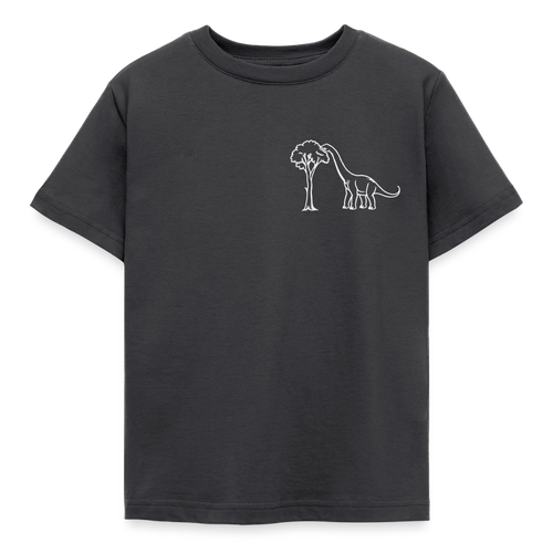 Kids' Dino Veg T-Shirt - dark grey