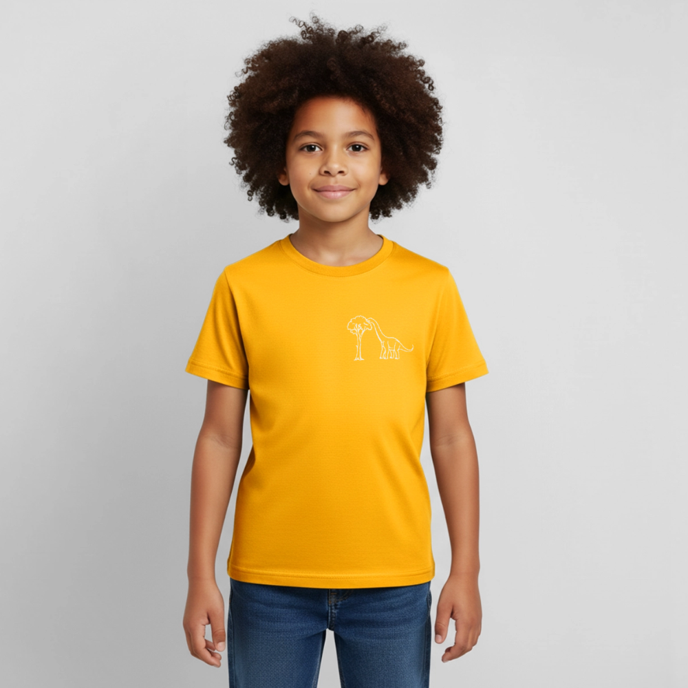 Kids' Dino Veg T-Shirt - gold