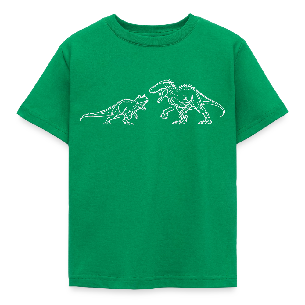 Kids' T-Shirt Carno Vs Indominus - kelly green