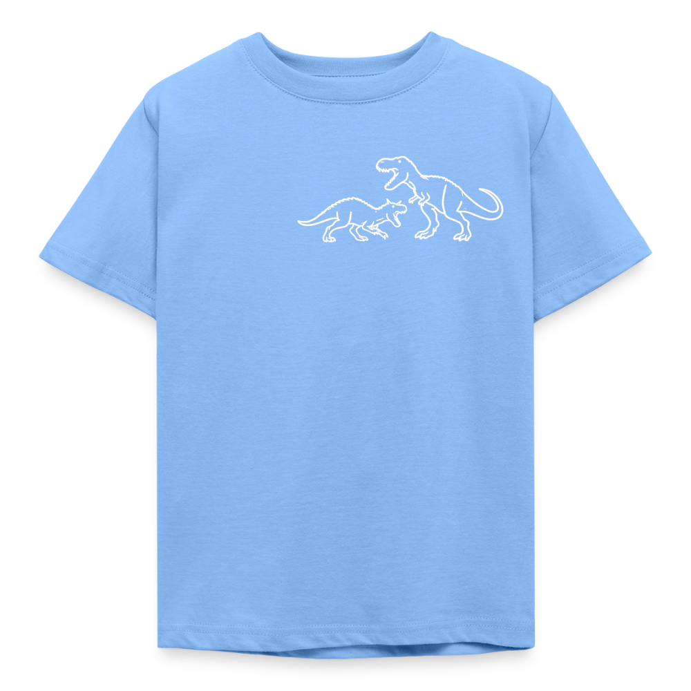 Kids' Carnotaurus vs T-Rex T-Shirt - sky blue