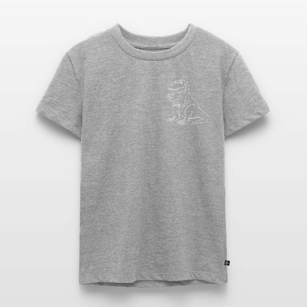 Kids' Tea- Rex T-Shirt - heather grey