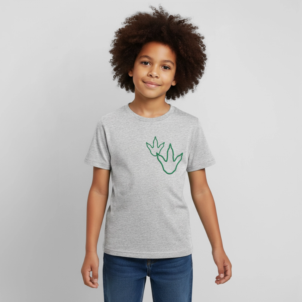 Kids' Footprint T-Shirt - heather grey