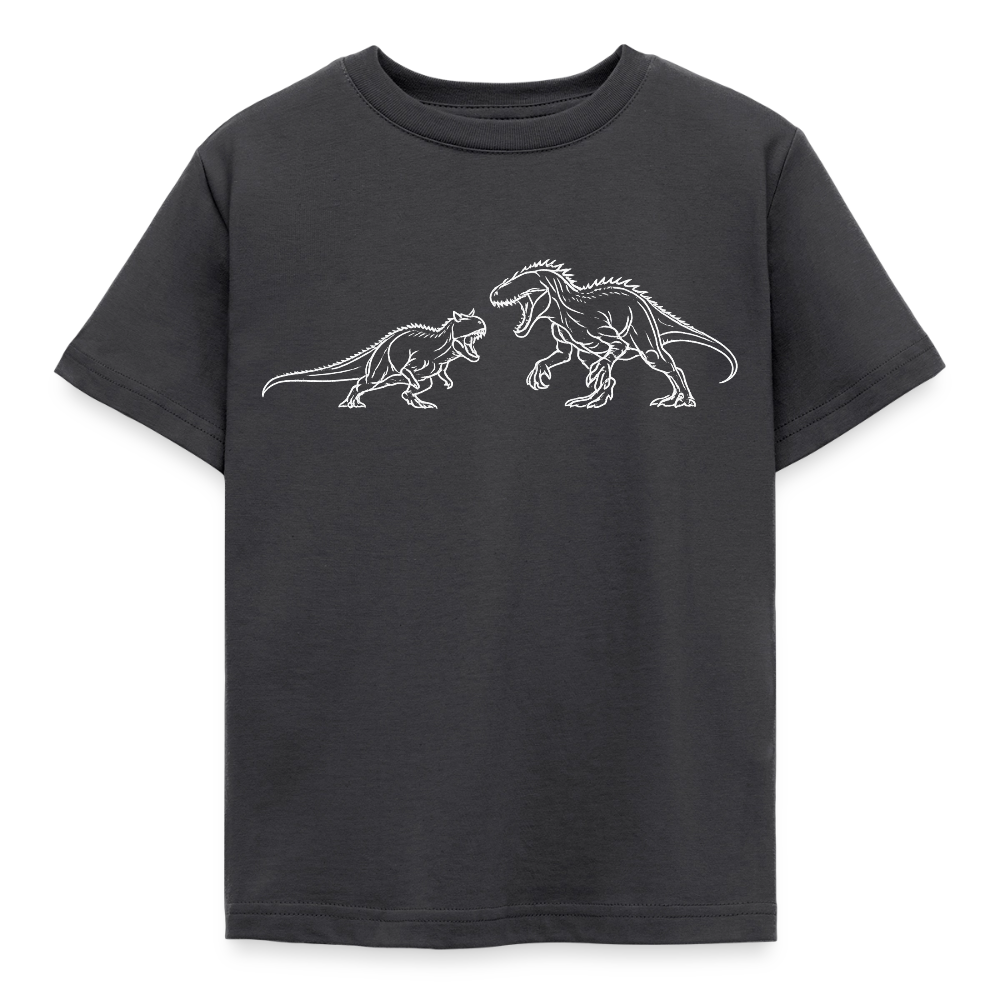 Kids' T-Shirt Carno Vs Indominus - dark grey