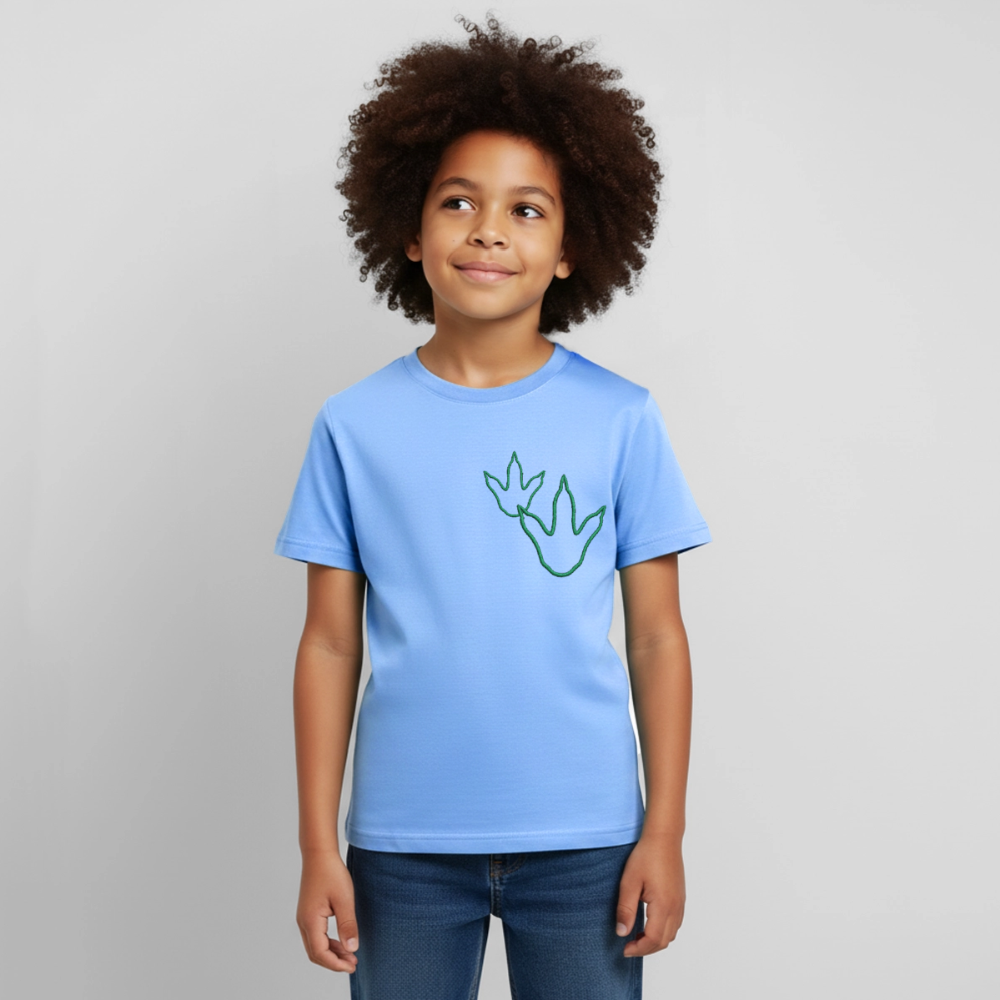 Kids' Footprint T-Shirt - sky blue
