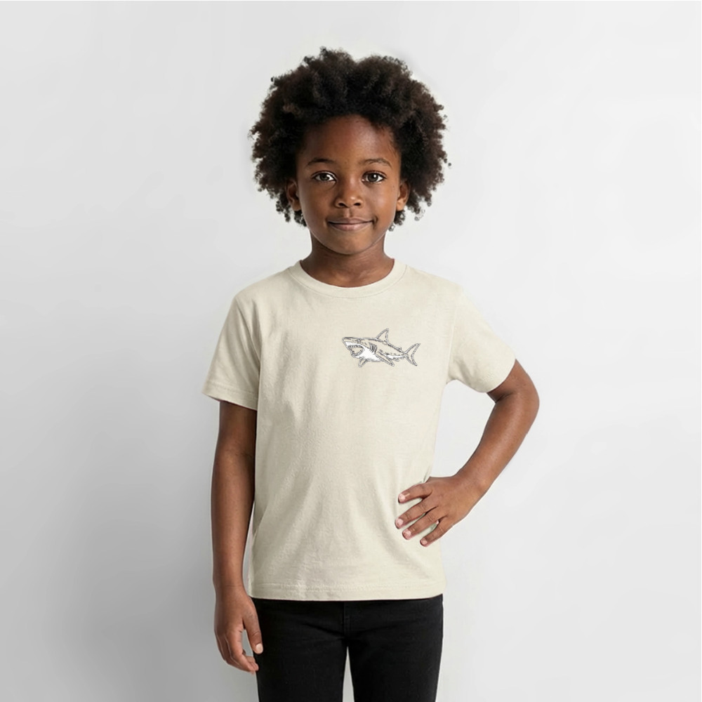 Kids' Premium Shark at Heart T-Shirt - off white